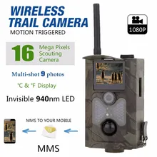 3G WCDMA câmera com fotos de armadilhas para câmeras hunter caça trail camera com 48 LEDs visão noturna Invisível Preto