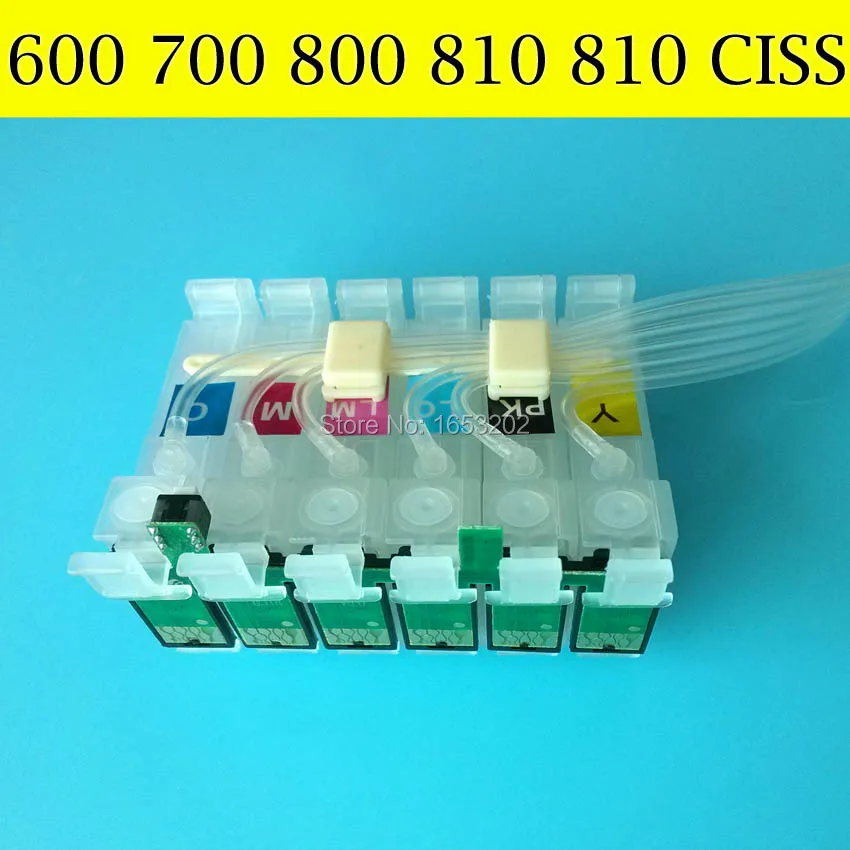6 Color CISS System For EPSON T0981 T0992-T0996 CISS For EPSON 600 700 800 710 810 Printer image_0