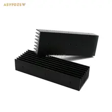 2 PCS Aluminum black heatsink L15/L150W Power amplifier heat sink 160mm*30mm*55mm