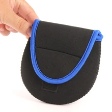 10 шт. Неопреновая Рыболовная катушка, сумка 12*12,5 см, спиннинговая катушка, защитный чехол с держателем, сумка для рыбалки, Открытый Чехол для рыболовных снастей