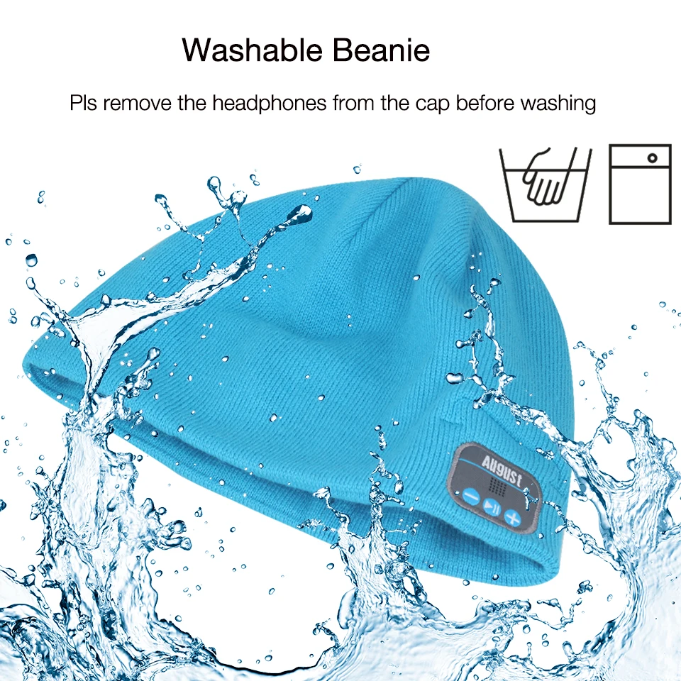 August EPA20L Washable Beanie with Speaker