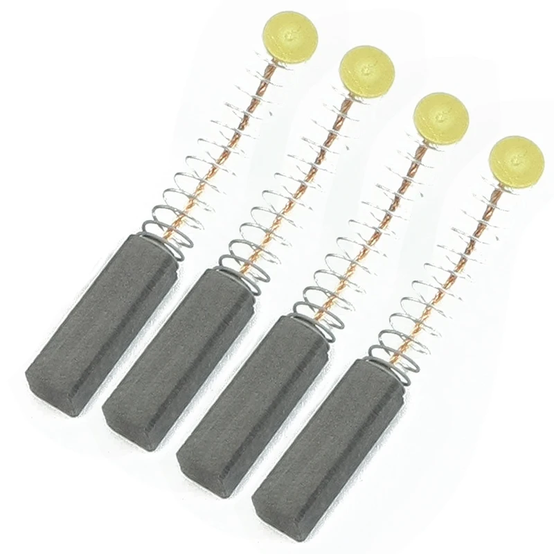 4pcs/lot Electric Drill Motor Carbon Brushes Mini Drill Carbon Brushes with Spring Set Spare Part 6mm*6mm*20mm