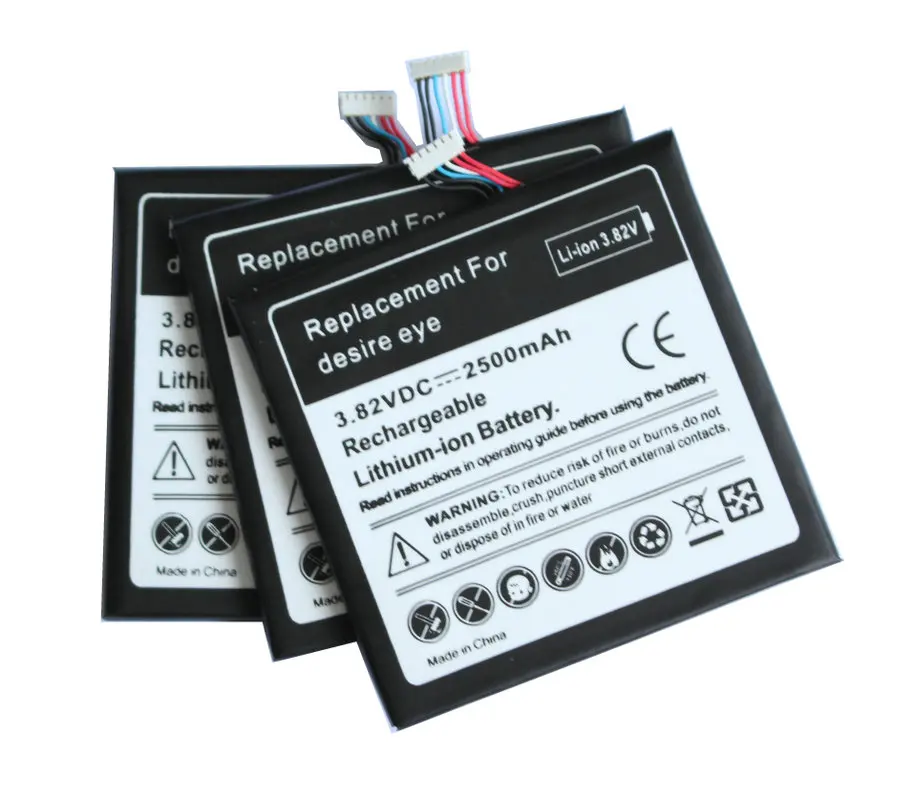 Ciszean 5 шт./партия 2500 мАч B0PFH100/BOPFH100 3.82VDC сменный литий-полимерный аккумулятор для htc Desire Eye 4G M910X M910n