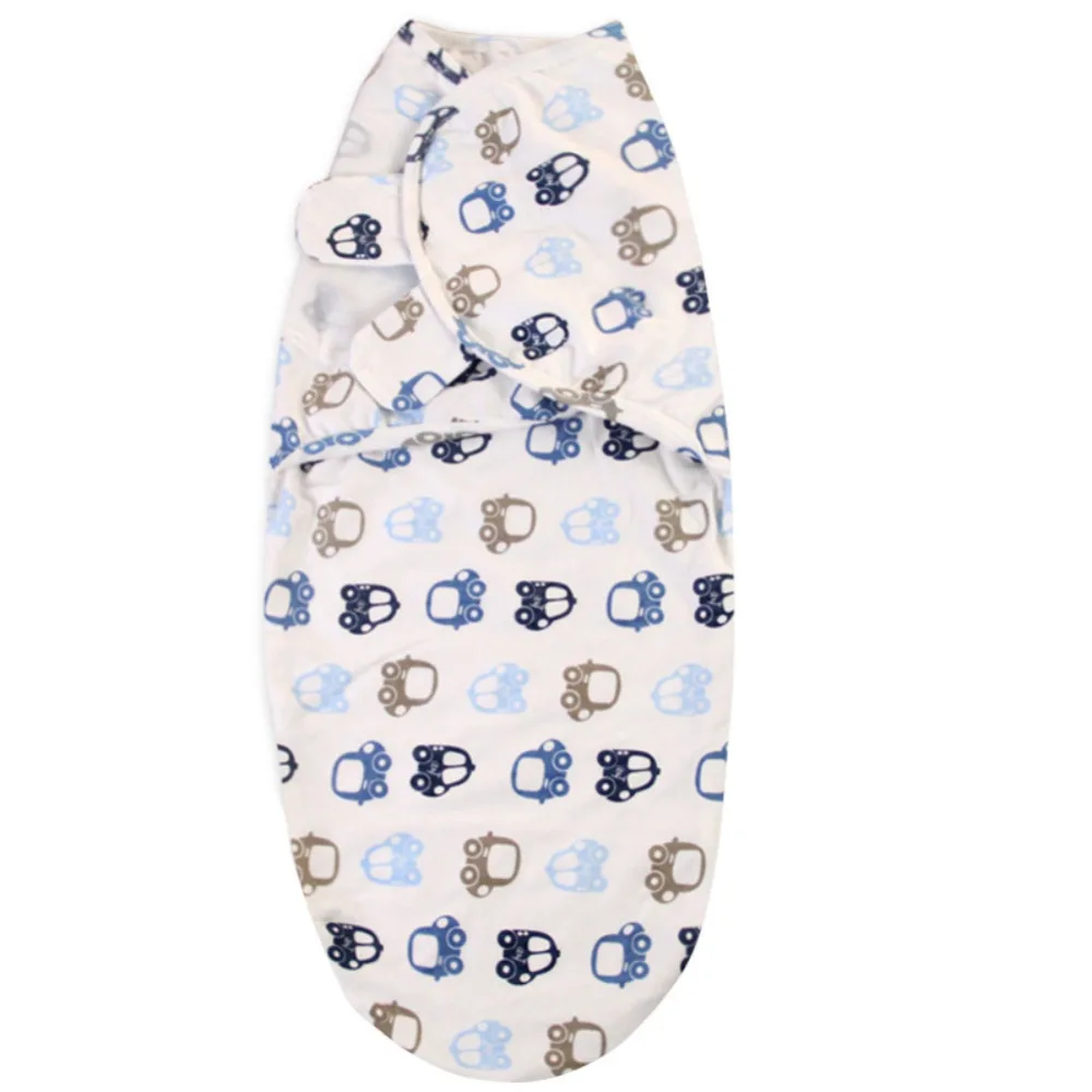 Newborn Swaddle Wrap Cotton Baby Receiving Blanket Bedding Cartoon Cute Infant Sleeping Bag For 0-6 Months Blanket Clothing