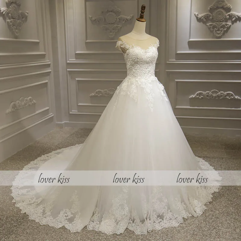 Lover Kiss Vestido De Noiva, свадебные платья из тюля, свадебное платье с рукавами-крылышками и жемчужинами на шнуровке, свадебные платья, gelinlik