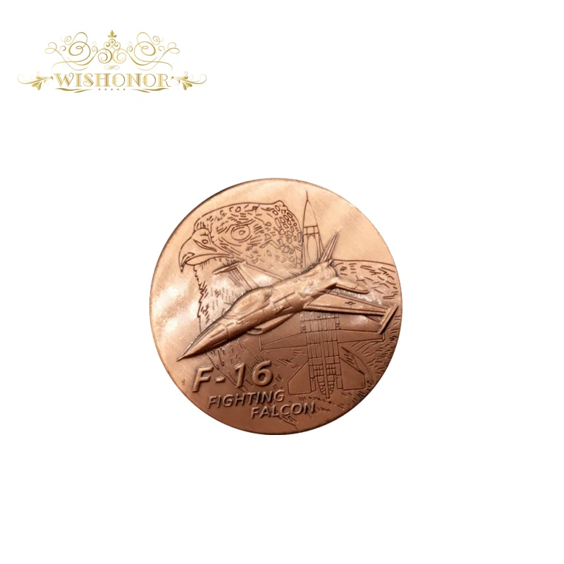 

2018 New Products U.S. AIR FORCE Coin Fighting Falcon F-16 Novelty Coin American Military Challenge Custom Coin Brass Plated