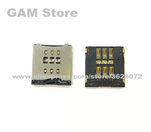 Для iPhone 4 4S 5 5S 5C 6 6G 6Plus 7 7Plus 8 8Plus X XS слот для sim-карты ридер гнездо Micro SIM держатель запасной отсек