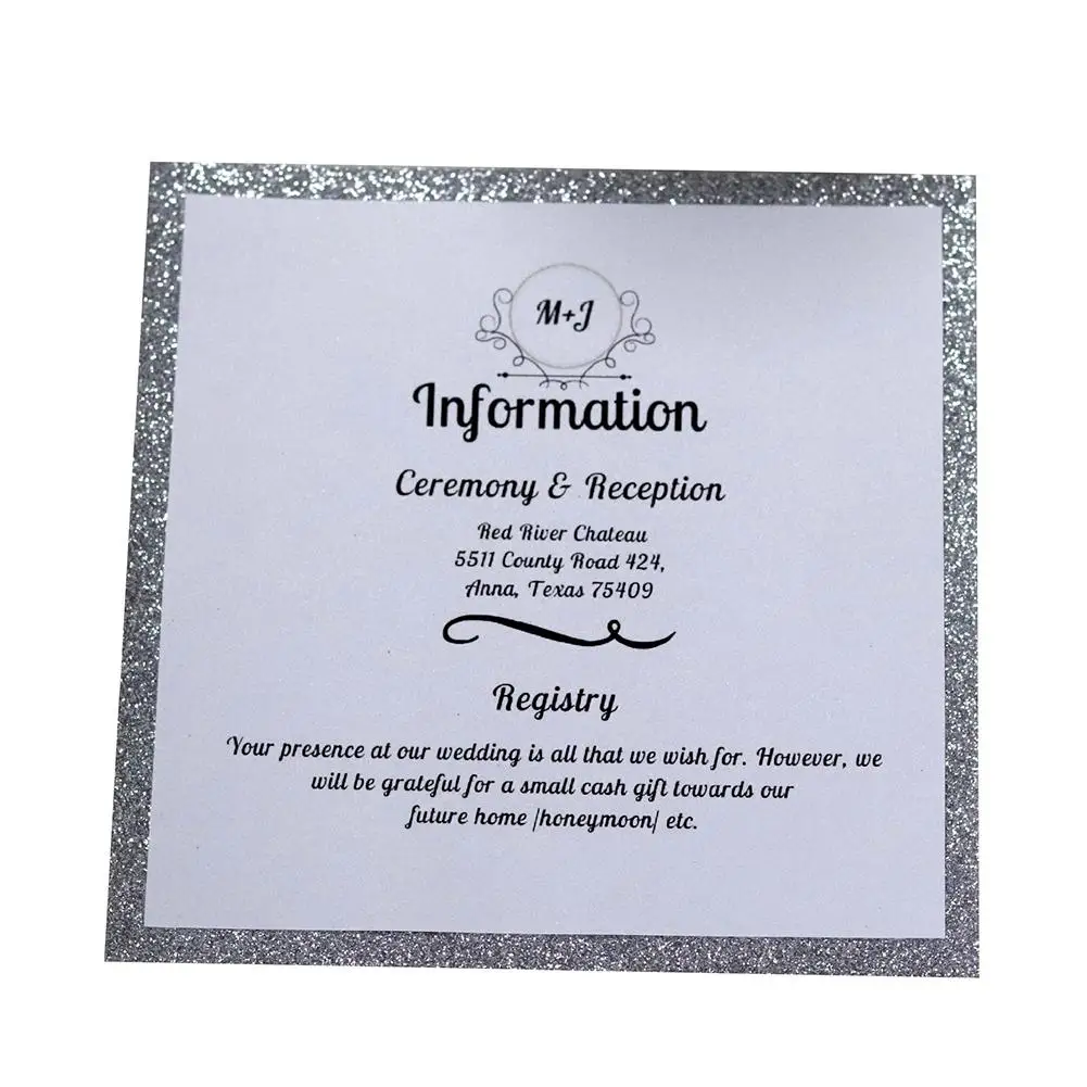  10PCs European Style Bag - Style Invitations Infrared Hollow Invitations Powdered Glitter Invitatio - 33028126456