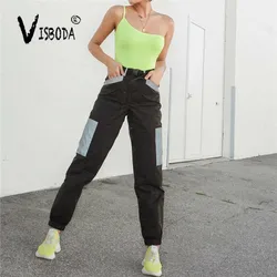 Women Causal Loose Sweatpants Harajuku Trousers 2019 Female Reflective Joggers High Waist Pants Hip Hop Dance Pants Plus Size Women Causal Loose Sweatpants Harajuku Trousers 2019 Female Reflective Joggers High Waist Pants Hip Hop Dance Pants Plus Size
