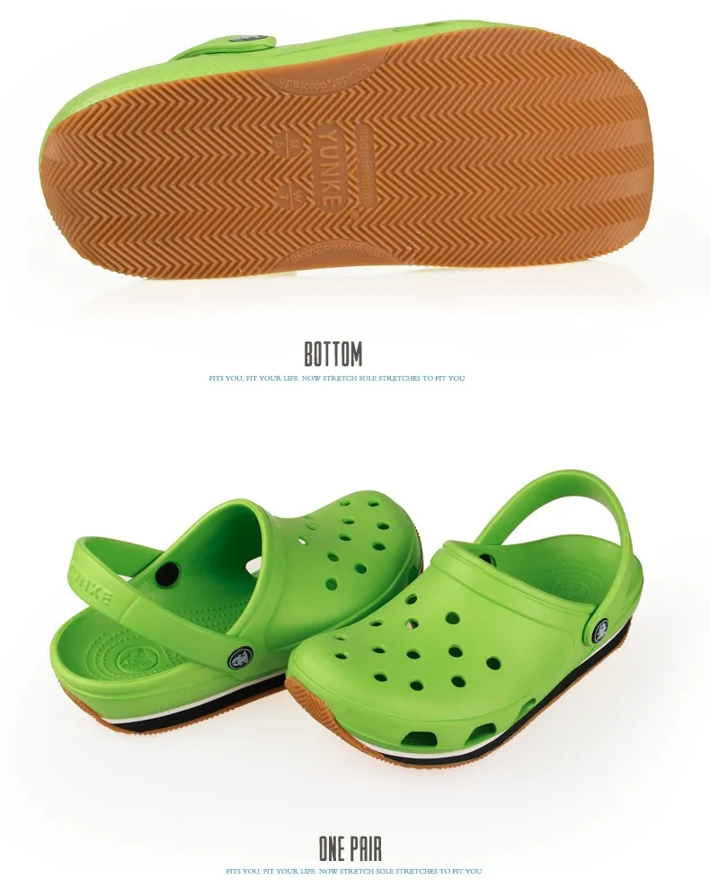 2016 Summer Mens Clogs Beach Slippers For Men Women Garden Shoes Mule Clogs Fashion Candy Color Adult Clog Clogs EVA Materials (4)