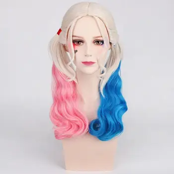 

Suicide Squad Batman Joker Harleen Quinzel Harley Quinn Wig Cosplay Costume Women Hair Halloween Party Wigs