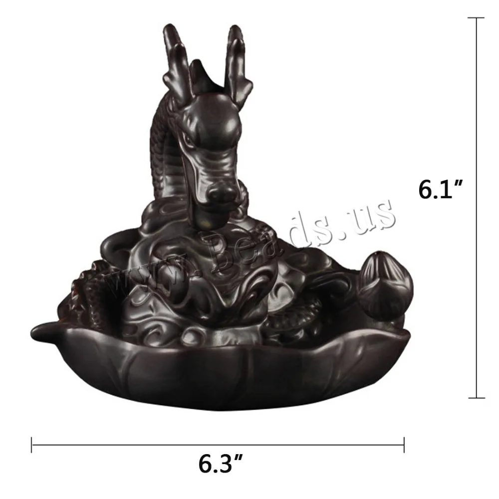 Ceramic Incense Burner Chinese Dragon Smoke Waterfall Backflow Incense Burner Home Office Censer Quemador De Incienso Dragon