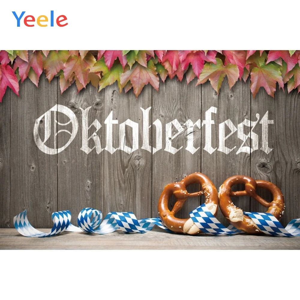 

Yeele Oktoberfest Festivals Carnival Party Photo Backgrounds Leaves Beer Toast Custom Photography Backdrops For Photo Studio