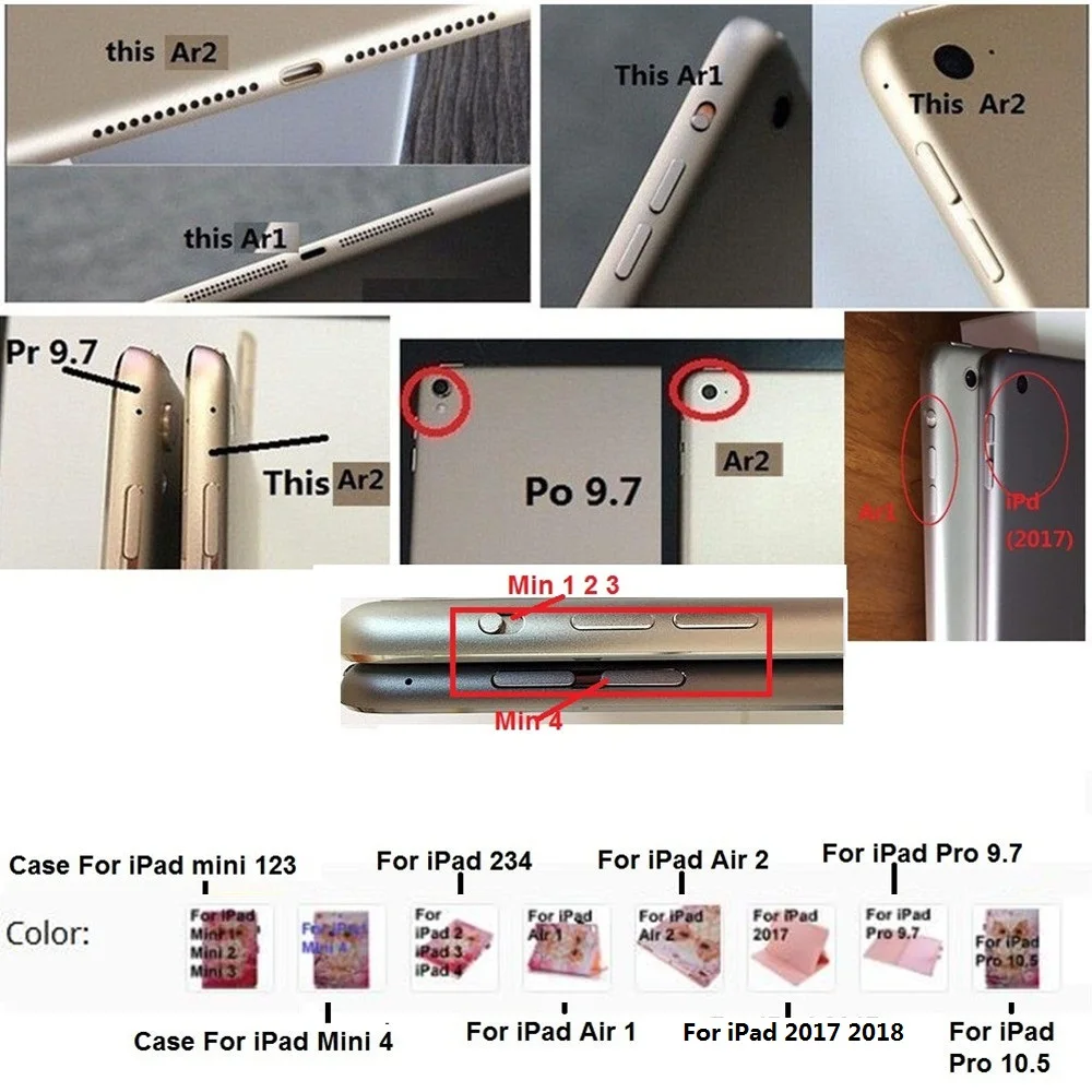 Розовый чехол с рисунком Совы из искусственной кожи подставкой для iPad Air 1 2 2/3/4 Mini 3