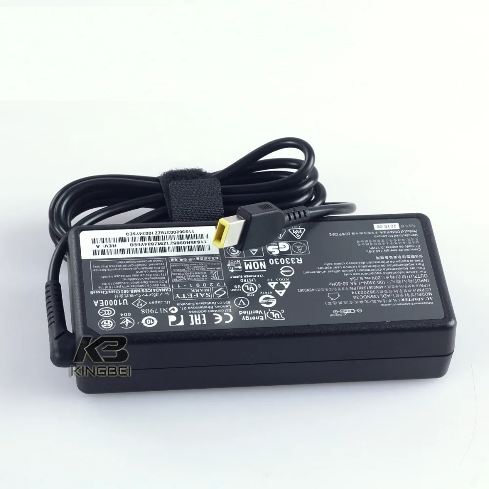 Новые 135 W 20 V suqare pin ноутбук Питание адаптер для ThinkPad W541 20EF 20EG Y50-70 80EJ ноутбука зарядные устройства постоянного и переменного тока