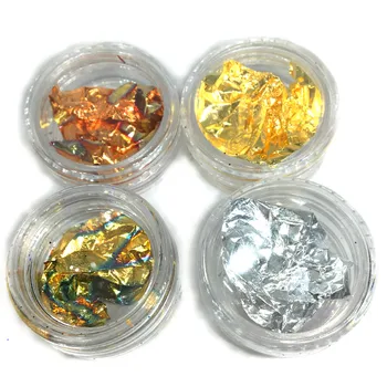 

4 Boxes Gold Silver Foil Nail Stickers Phototherapy Foils Charms Nail Art Design Women Nails Supplies Manicure Design 2018