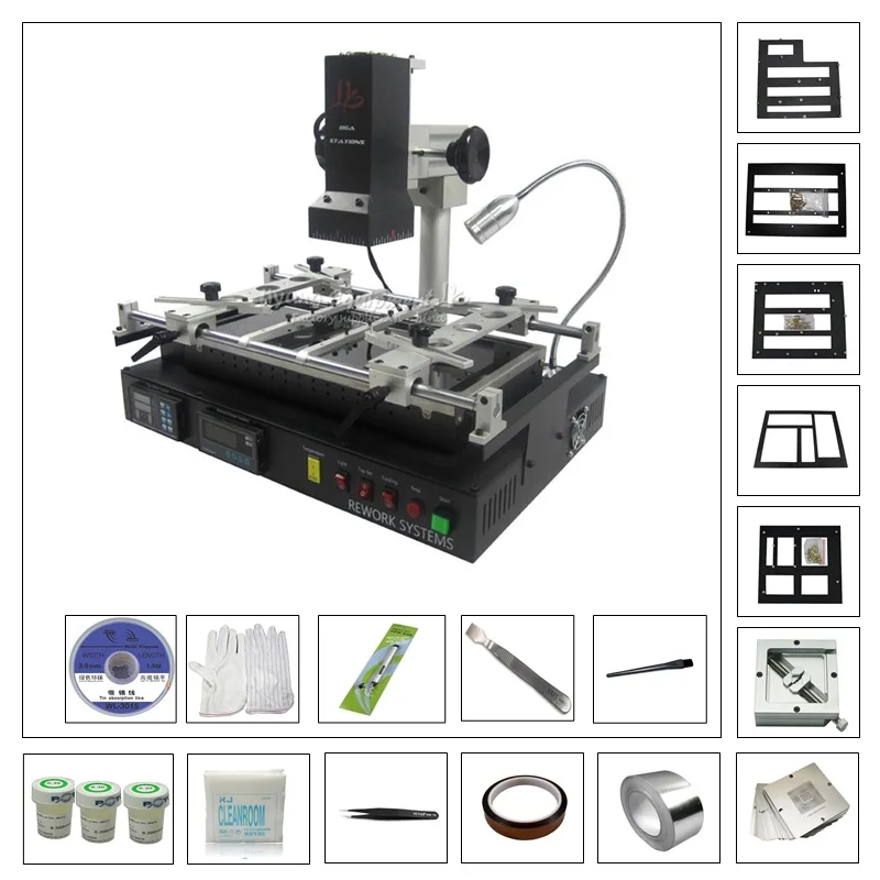 

LY IR8500 infrared heating bga reball machine with 80MM 90MM game console bga kit