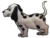 Пользовательские Пёс из мультфильма Вышивка Железо на аппликация патч Высокое качество настроить Вышивка утюг на патч низкая цена собака патчи значок