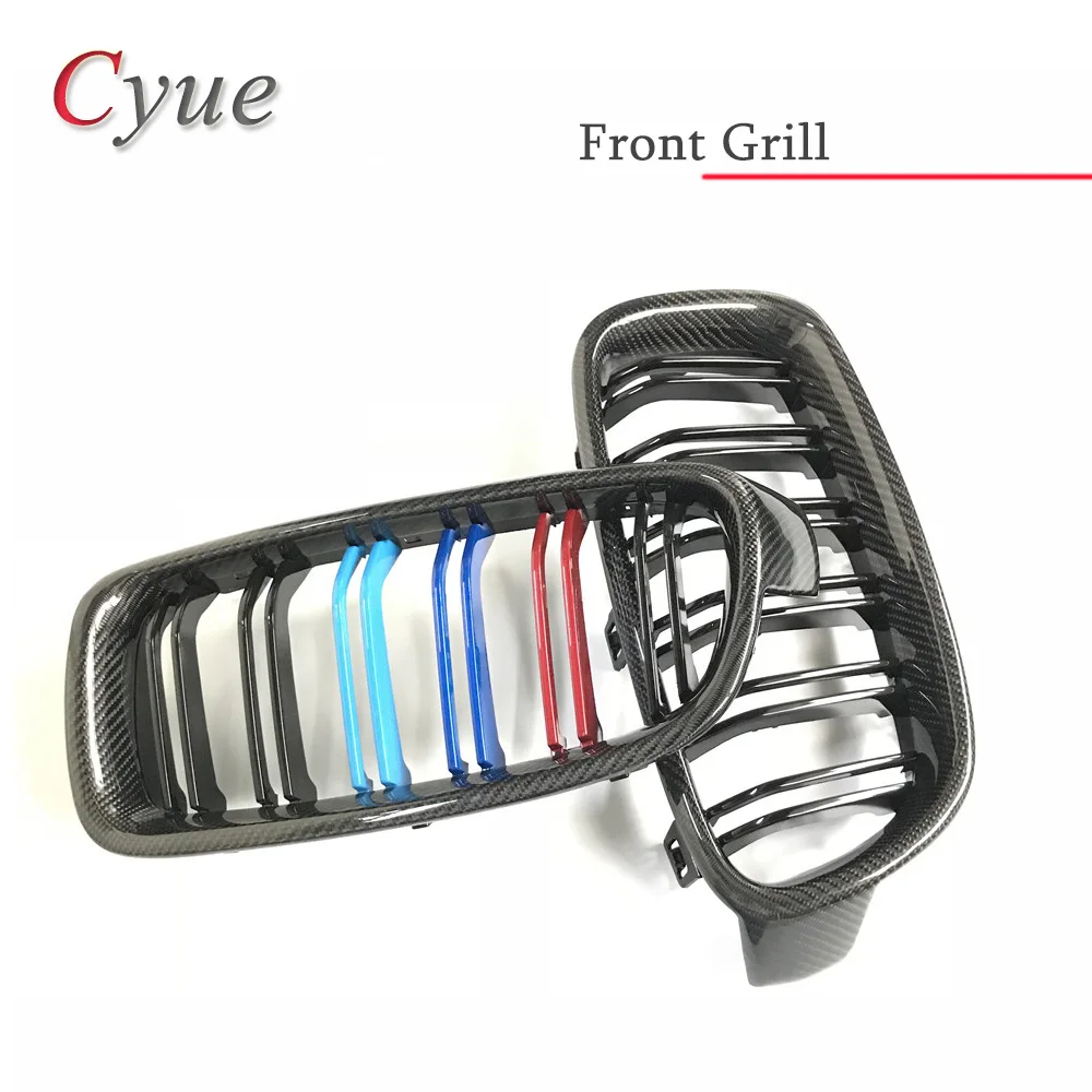 

Carbon Fiber+ABS 3 Series 3 Color Racing Grill Grille For BMW F30 Grille F31 F35 320i 325i 328i 335i Sedan 2012+