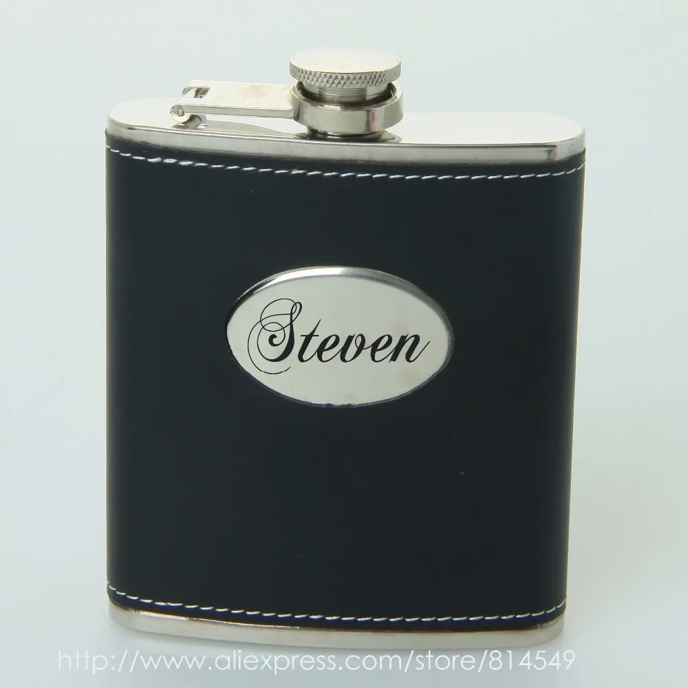 Buy Personalized your name hip flask black or pink 7