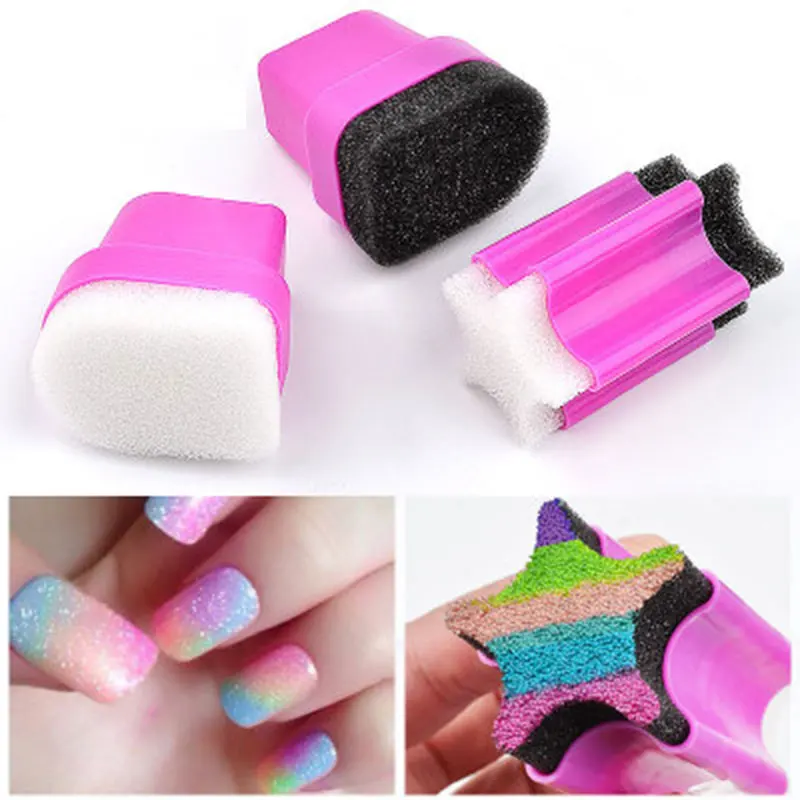 

ATOMUS Nail Art Transfer Sponge Stamping Star Gradient Color Gel Polish Stamp Foam Diy Polish Gel Uv Tool New Arrival