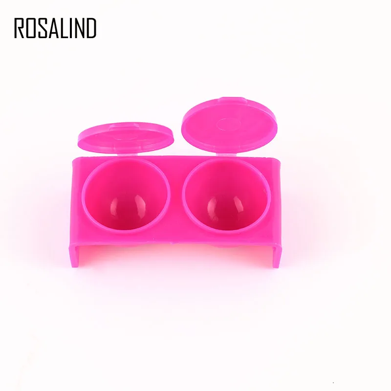 ROSALIND акриловая чашка пластик блюдо чаша чашка с кепки акриловые блестки ногтей Ручка мыть Икра приспособление для ногтевого дизайна - Цвет: N5107-02