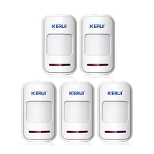 KERUI 5 шт./лот Беспроводной PIR motion sensor детектор f сенсорной клавиатурой панели GSM PSTN главная дом охранной Охранной voice alarm система