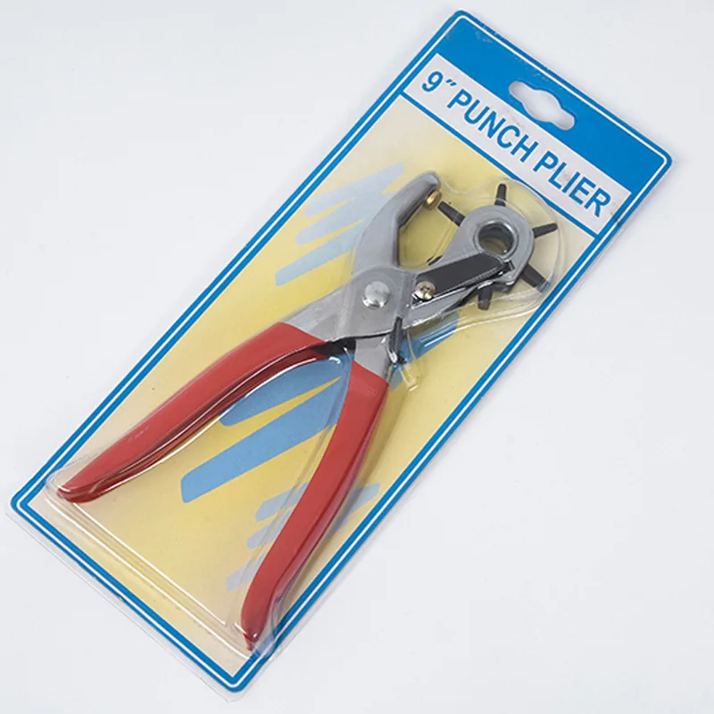 multifunction stainless steel 6 Size revolving leather belt plier punch