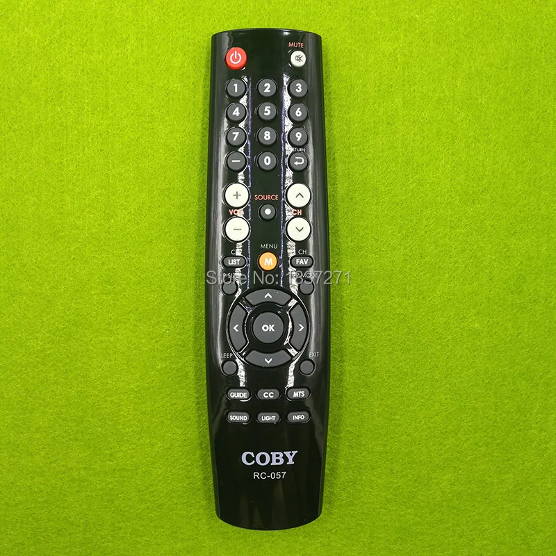 New RC057 Replace Remote for Coby TV LEDTV5536 TFTV3229 TFTV2225 TFTV2425