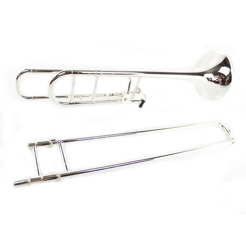 

Bach 42BO Silver Plated Brand Good Quality Bb / F Tone Tenor Trombone Sandhi Tenor Trombone Instrument Music