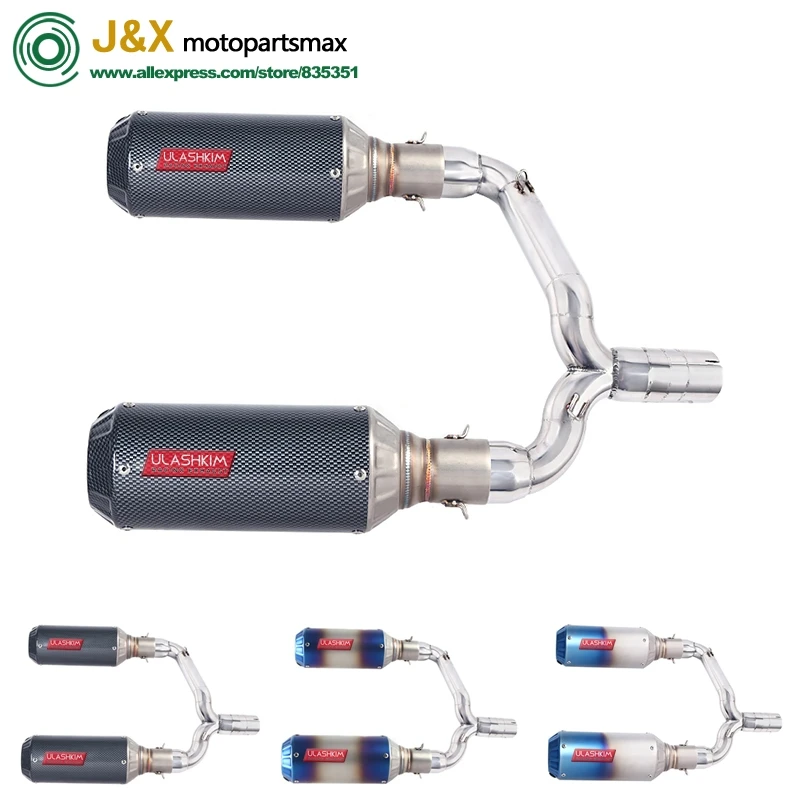 Слипоны для suzuki GSR400 GSR600 BK400 BK600 GSR BK 400 600 мотоцикл Exhuast Escape полная выхлопная средняя