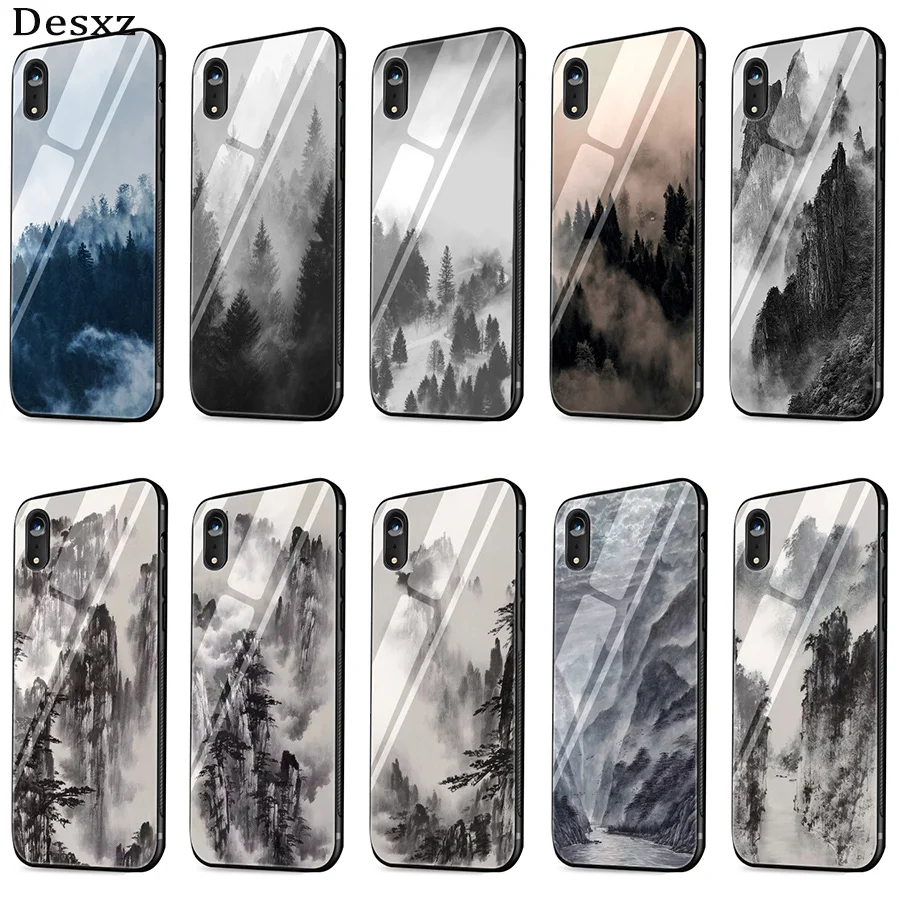 Mountain Peak Forest Ca11 Pro Max For iPhone 5 5s 11 6 6s 7 8 Plus XR X XS Glass Cover Protection | Мобильные телефоны и