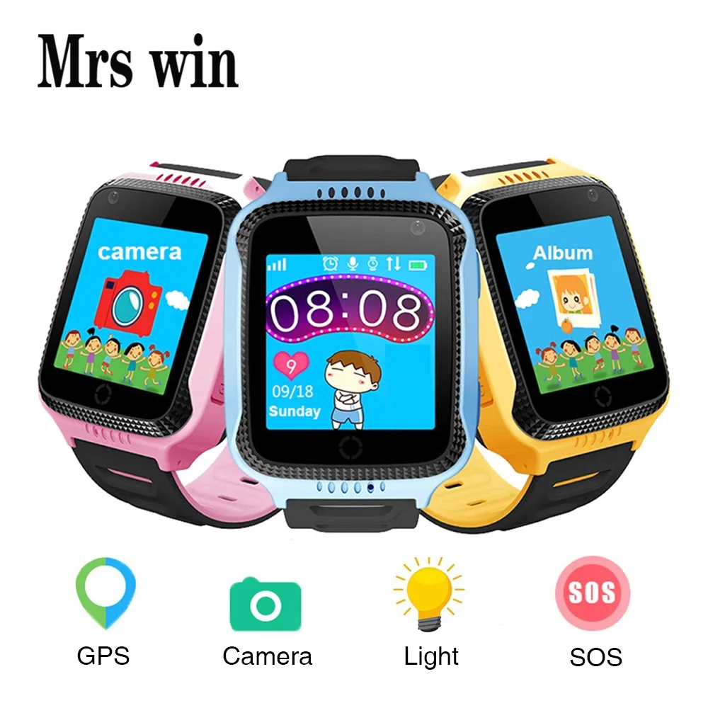 

Mrs win Q528 GPS Kids Smart Watch with Camera Flashlight Anti-lost Baby Watch SOS Call Location Tracker Support SIM Card