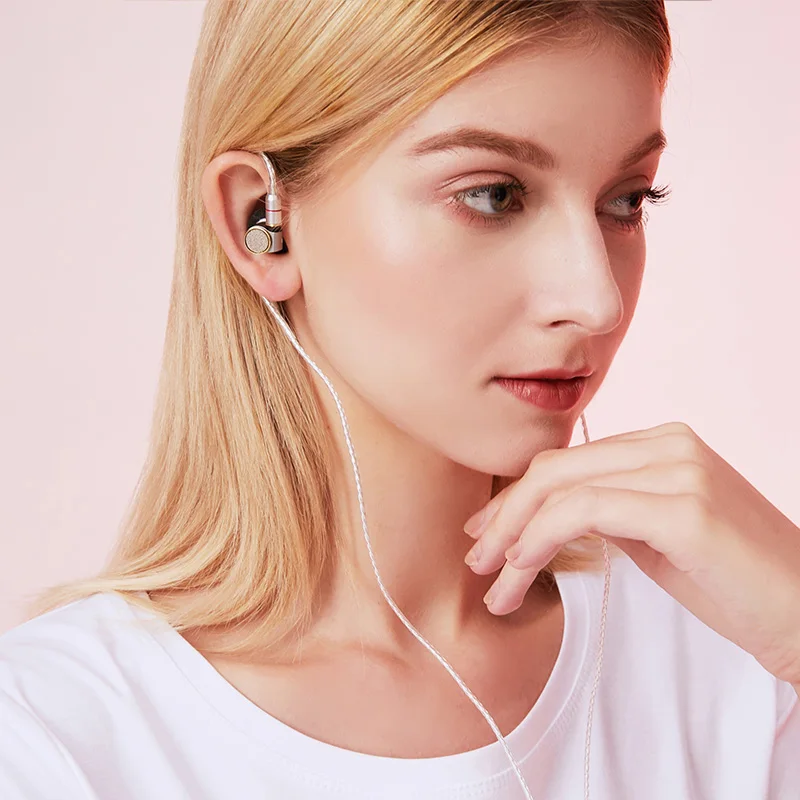 Astrotec Lyra Nature Hifi наушники MMCX съемные наушники высокого разрешения с посеребренным кабелем