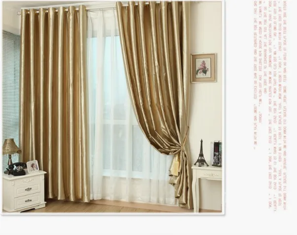 Золотые занавески с крючками на окно для гостиной, роскошные занавески, современные кухонные занавески с высоким затенением