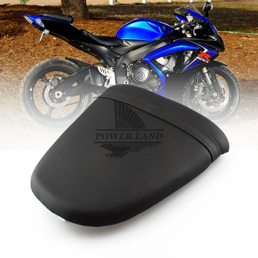 Черная Кожаная подушка для заднего сиденья мотоцикла пассажира Suzuki GSXR600/750 SRAD GSXR600