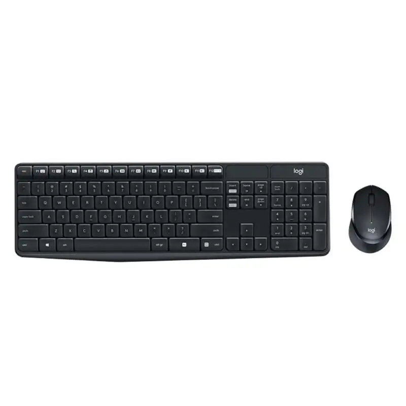 Logitech MK315 Wireless Keyboard and Mouse and Keyboard Set Mute Quiet Splashproof Home Office Keyboard Mouse Combos