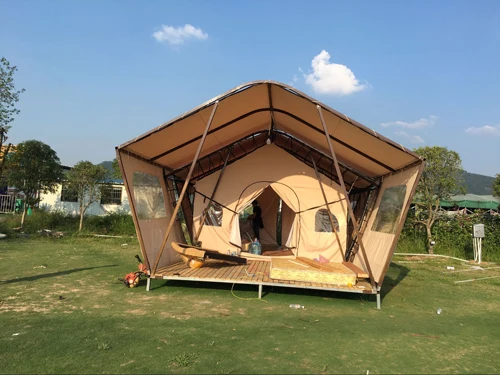 Camping Family Caravan Bell Tent 10 6M cotton canvas bell