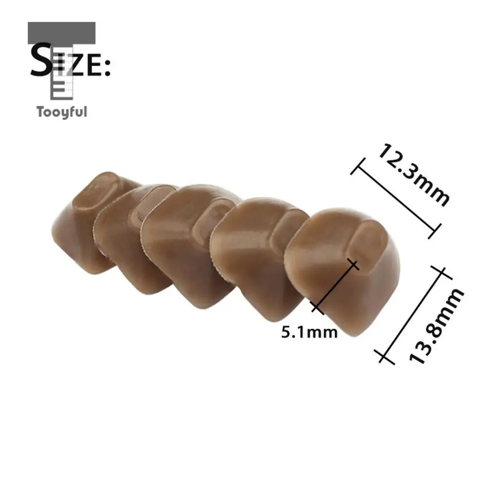 5 Pieces Flute Trill Key Bumper Cork Flute Woodwind Parts Accessories Small