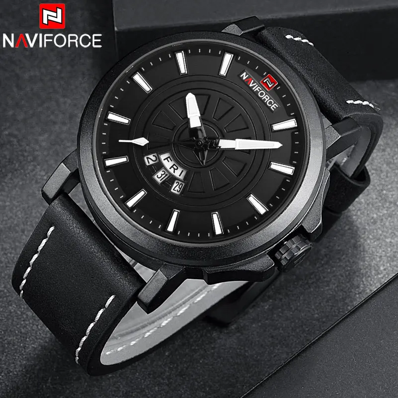 Часы наручные NAVIFORCE мужские спортивные брендовые водонепроницаемые в стиле
