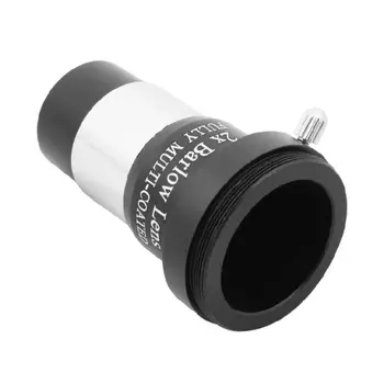 

New Telescope Accessories Double Eyepiece Barrow Eyepiece 1.25 Inch 2X Metal Barrow qiang