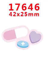 17646 30 шт мультфильм персонаж плоское украшение из смолы PR 16966 - Цвет: 17646