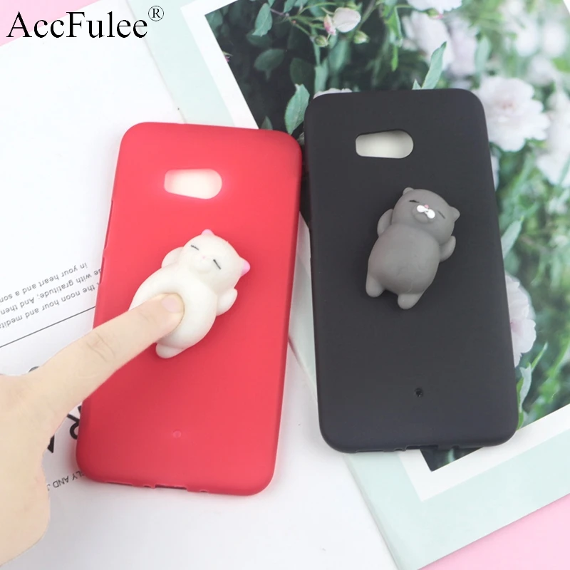 

Squishy 3D Toys Phone Cat Case For HTC One X10 U11 Plus U Ultra Play 10 Pro Bolt 10 Evo 626 650 Candy Cover Funny Cat Soft Case