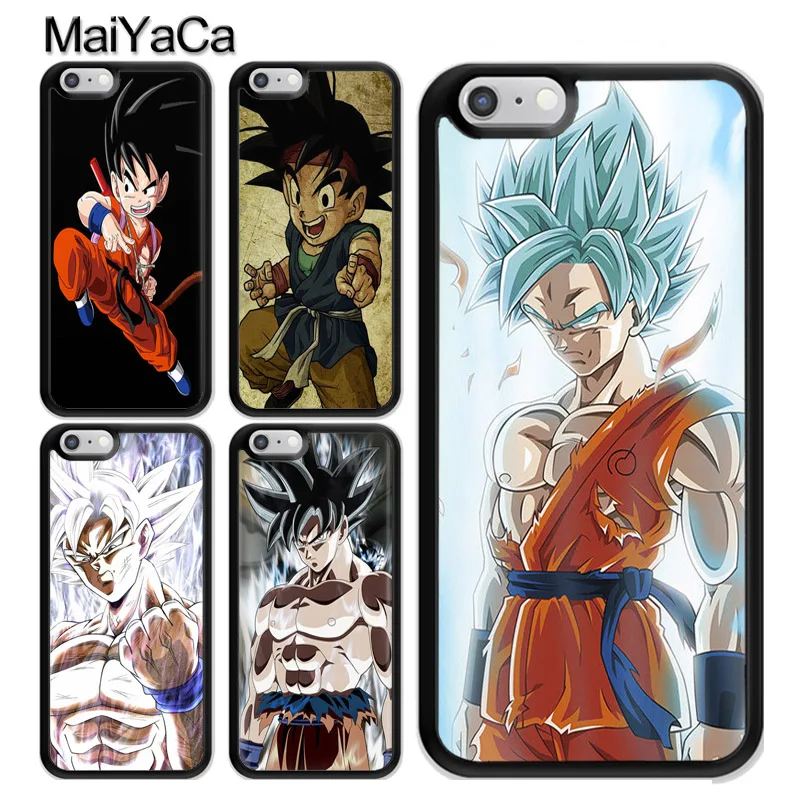 MaiYaCa Dragon Ball Z Goku Vegeta Gohan Soft TPU Case For iPhone 7 8 6 6S Plus 5 5S SE XS MAX X ...