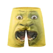 Новинка года поступление 3D пляжные мужские купальник быстро сохнет купальники мужчин удобные дышащие купальники женские летние пляжные шорты