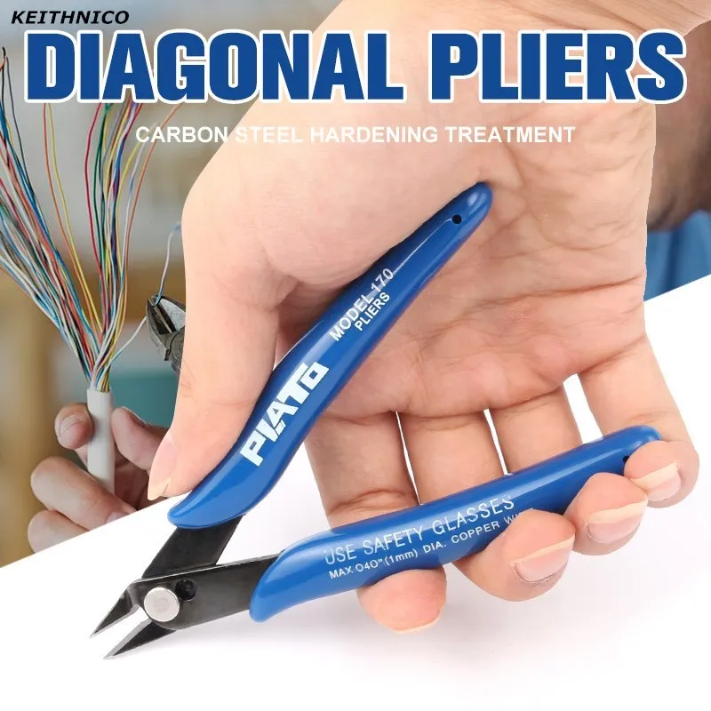

KEITHNICO 1Pc Electrical Wire Cable Cutters Mini Nose Cutting Nipper Plier Metal Puzzle Modeling Work Side Cutting Hand Tool