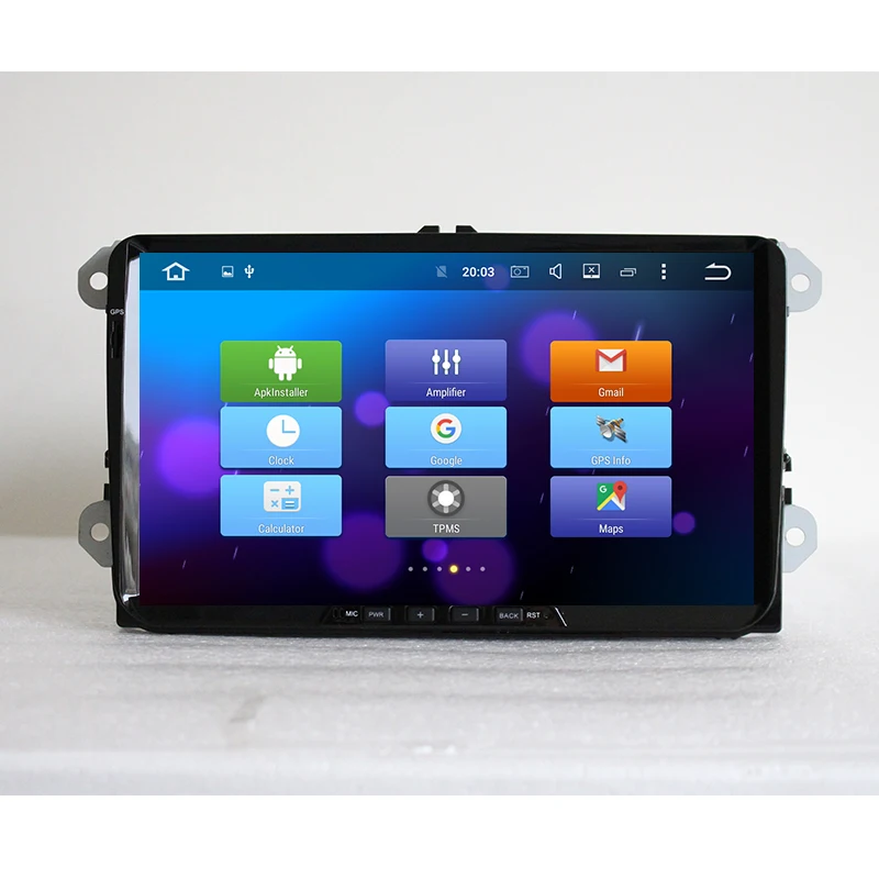 Sale Lenvio IPS RAM 4G+32G Octa Core Android 8.0 CAR DVD GPS Player For Skoda VW Volkswagen Universal  golf 5 6 Polo Passat CC Tiguan 3