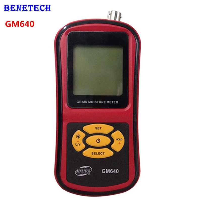GM640 Portable Digital Grain Moisture Meter with Measuring Probe LCD