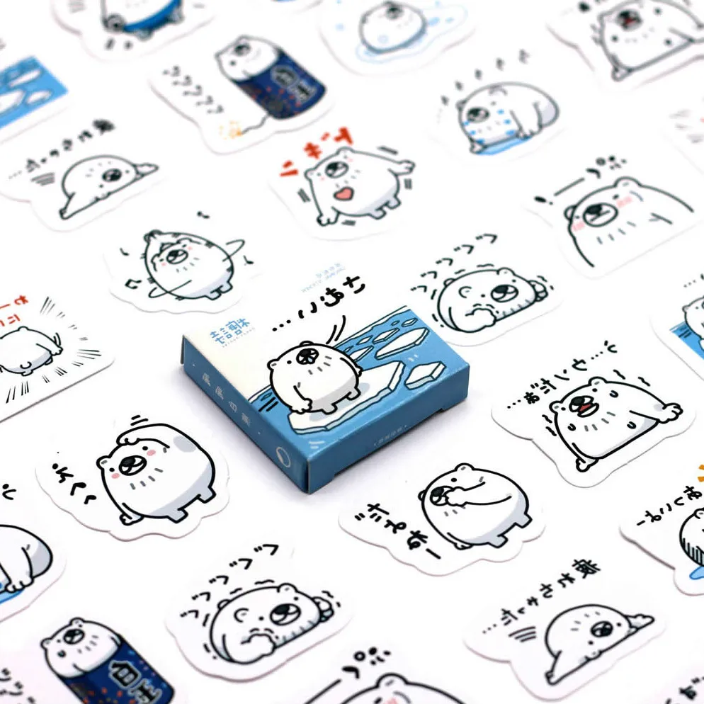 1 Pieces Ours Polaire Mignon Dessin Anime Autocollants Toupie Cadeau Jouets Garcon Fille Enfants Aliexpress