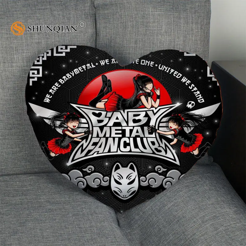 Новое поступление на заказ Наволочка молнии babymetal в форме сердца наволочка